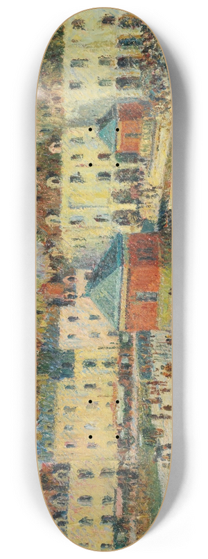 Gustave Loiseau - Dieppe, Le Quai De Carenage 8.25 inch art skate deck