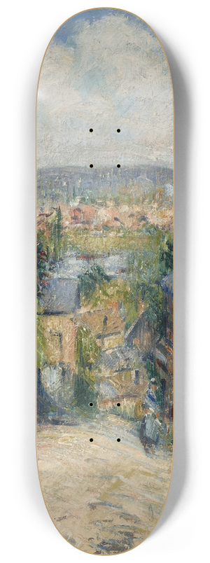 Gustave Loiseau - La rue Thuringe, Bonsecours, Rouen 8.25 inch art skate deck