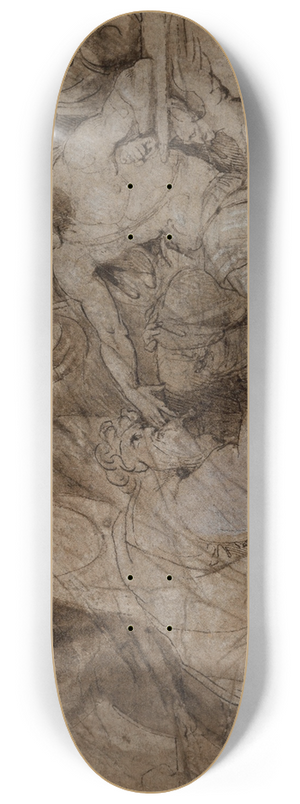 Gavin Hamilton - Priam pleading with Achilles for the body of Hector 8.25 inch art skate deck
