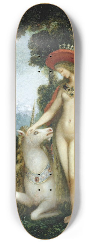 Gustave Moreau - La Licorne 8.25 inch art skate deck