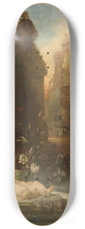 Gustave Moreau - The Infant Moses 8.25 inch art skate deck