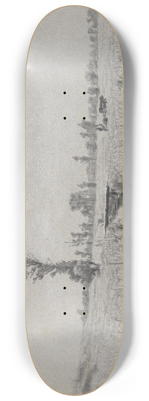 Gustav Kampmann - An der Sempt bei Langenpreising 8.25 inch art skate deck