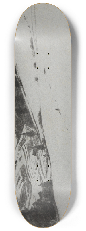 Gustav Kampmann - Schneelandschaft bei Knigsfeld 8.25 inch art skate deck