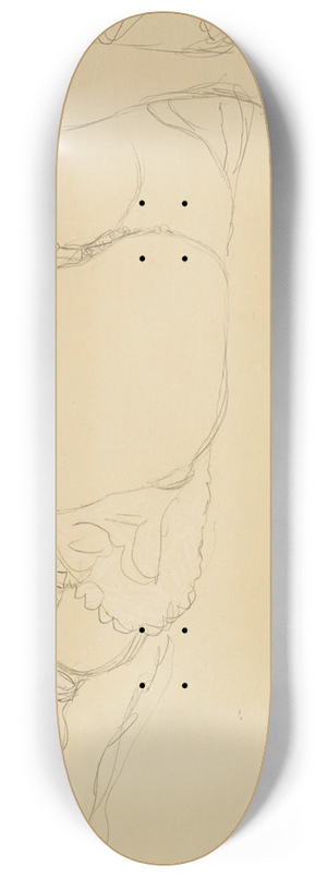Gustav Klimt - Akt (Nude) 8.25 inch art skate deck