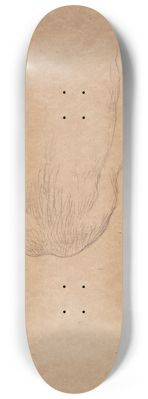 Gustav Klimt - Sitzender mnnlicher Rckenakt 8.25 inch art skate deck