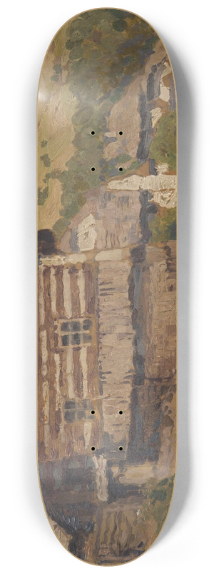 Gustav Macoun - A Timber Cottage 8.25 inch art skate deck