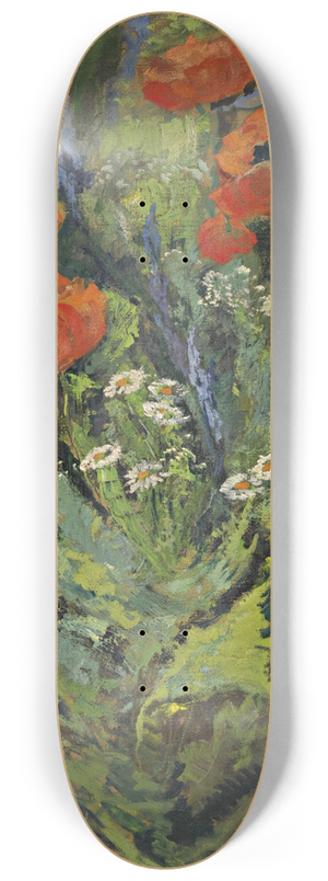 Gustav Macoun - Poppies 8.25 inch art skate deck