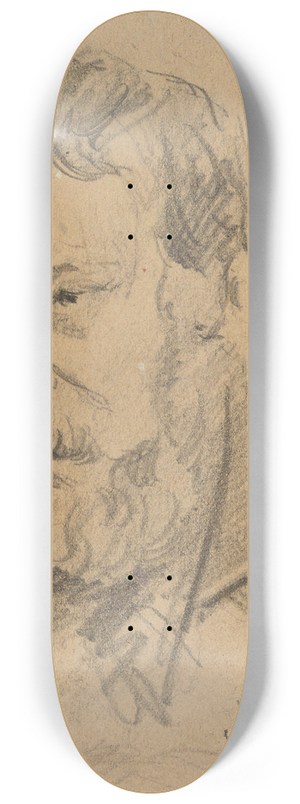 Gustav Wentzel - Bearded Man 8.25 inch art skate deck