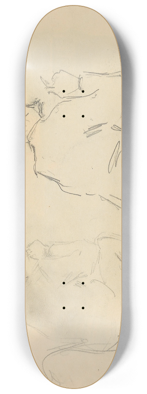 Gustav Wentzel - Figure Studies 8.25 inch art skate deck