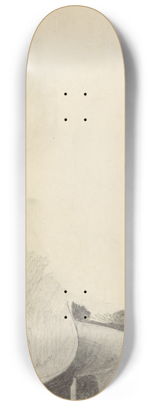 Gustav Wentzel - Seated Man 8.25 inch art skate deck