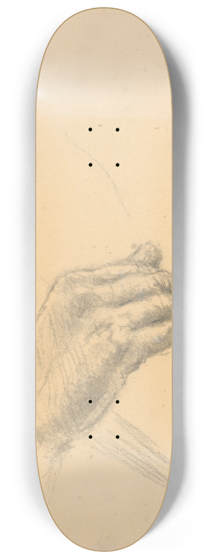 Gustv Mall - Study of a Hand 8.25 inch art skate deck