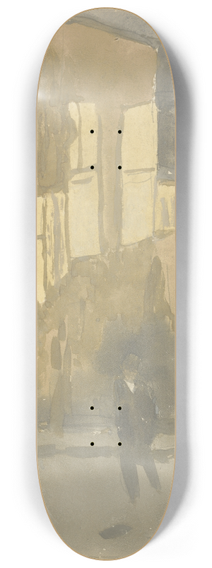 Gwen John - Street at Night, Meudon 8.25 inch art skate deck