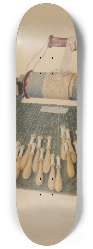 Alexander Anderson - Hand Lace Loom 8.25 inch art skate deck