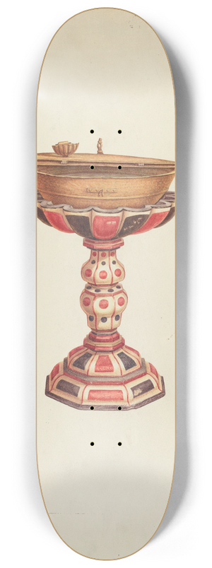 Hal Blakeley - Baptismal Font and Stand 8.25 inch art skate deck