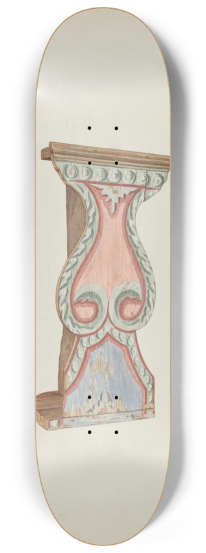 Hal Blakeley - Painted Wall-stand for Flowers, etc. 8.25 inch art skate deck
