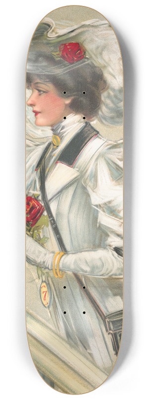 Hamilton King - At the races 8.25 inch art skate deck