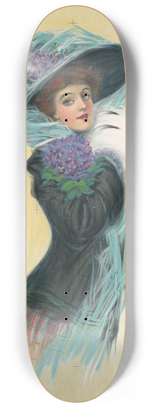 Hamilton King - Violet 8.25 inch art skate deck