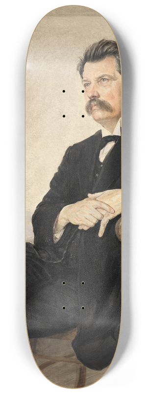 Hans Adolf Bhler - Bildnis Albert Schweitzer 8.25 inch art skate deck