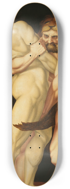 Hans Baldung - Heracles and Antaeus 8.25 inch art skate deck