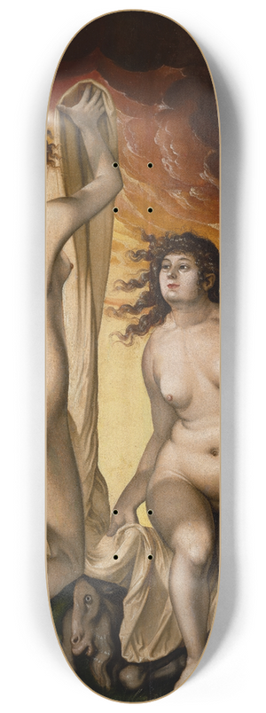 Hans Baldung - Two Witches 8.25 inch art skate deck