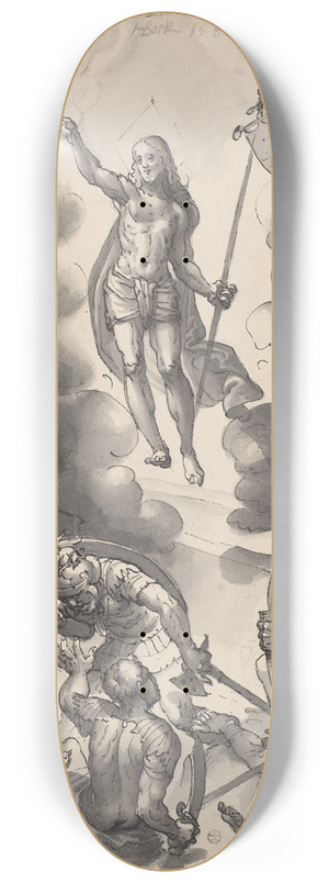 Hans Bock the Elder - Auferstehung Christi 8.25 inch art skate deck