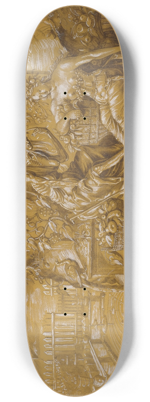 Hans Bock the Elder - Vertumnus und Pomona 8.25 inch art skate deck