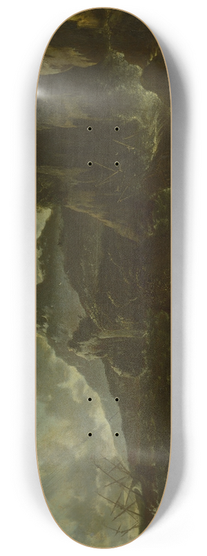 Hans de Jode - Shipwreck in a Storm 8.25 inch art skate deck