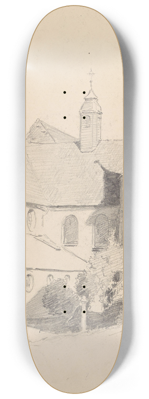 Hans Gude - Borggrd, Reichenau 8.25 inch art skate deck