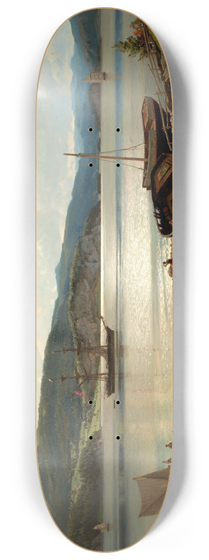 Hans Gude - By the Water 8.25 inch art skate deck