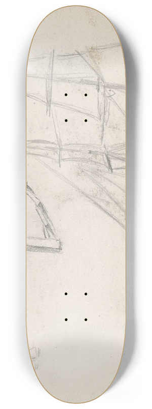 Hans Gude - Figurstudie; skip 8.25 inch art skate deck