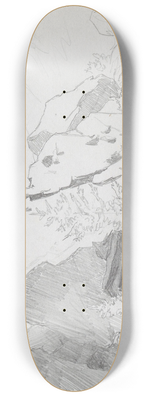 Hans Gude - Fra Hemsedal 8.25 inch art skate deck