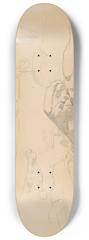 Hans Gude - Fra Labro 8.25 inch art skate deck