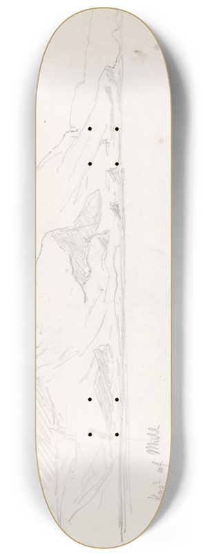 Hans Gude - Kysten av Mull 8.25 inch art skate deck