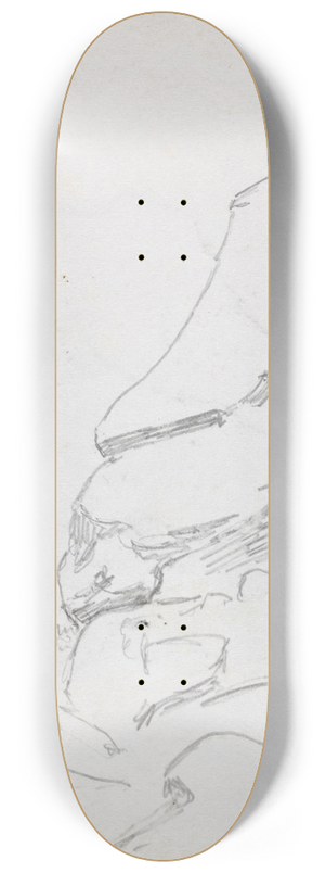 Hans Gude - Stor stein 8.25 inch art skate deck