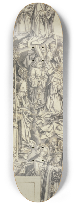 Hans Holbein The Elder - Linker Flgel eines Allerheiligenaltars 8.25 inch art skate deck