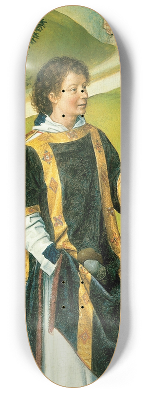 Hans Memling - Saint Stephen 8.25 inch art skate deck