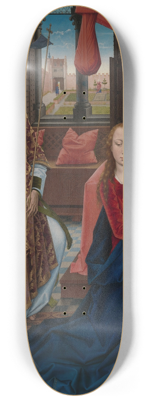 Hans Memling - The Annunciation 8.25 inch art skate deck