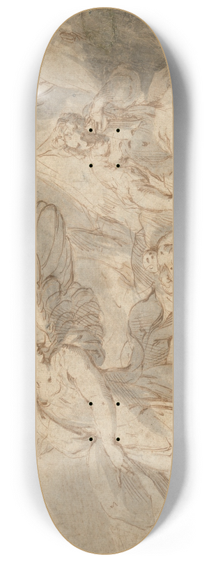 Hans Speckaert - Hagar and the angel 8.25 inch art skate deck