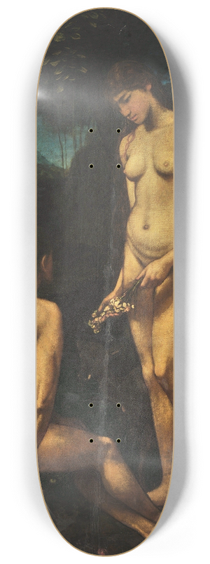 Hans Thoma - Adam and Eve 8.25 inch art skate deck