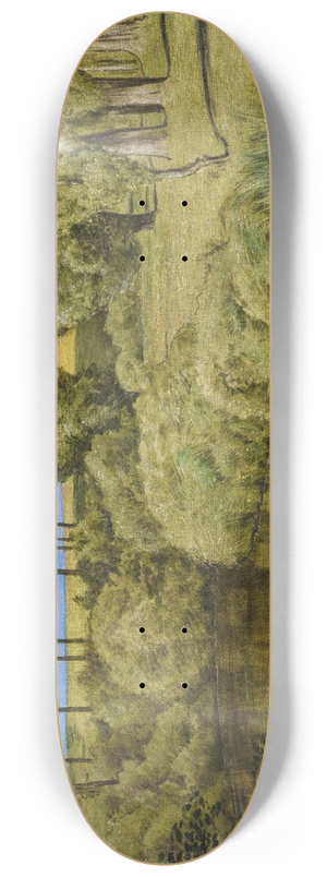 Hans Thoma - Am Stillen Bach 8.25 inch art skate deck