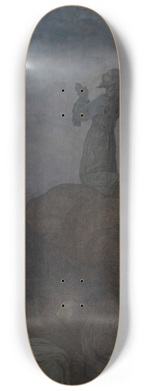Hans Thoma - Christus am lberg 8.25 inch art skate deck