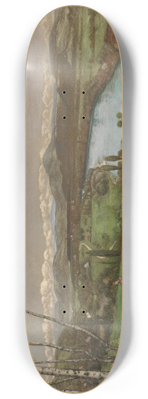 Hans Thoma - Das Rheintal bei Sckingen 8.25 inch art skate deck
