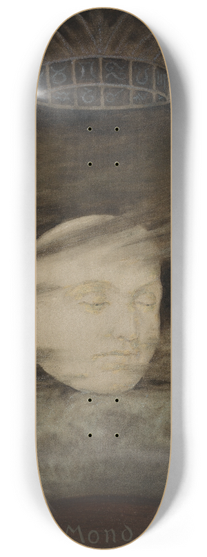 Hans Thoma - Der Mond 8.25 inch art skate deck