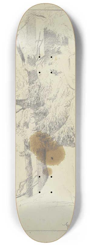 Hans Thoma - Forest section 8.25 inch art skate deck