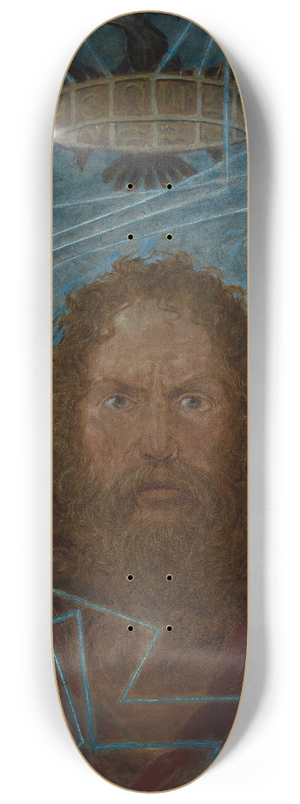 Hans Thoma - Jupiter (Donar) 8.25 inch art skate deck