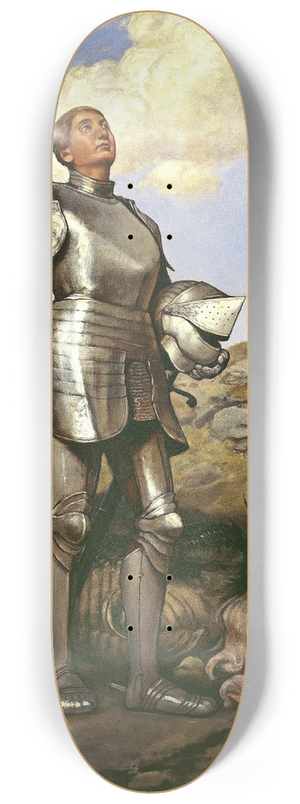 Hans Thoma - Knight Saint George 8.25 inch art skate deck