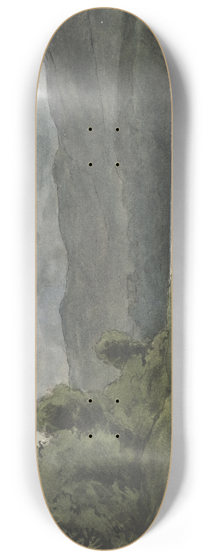 Hans Thoma - Landschaft mit Gewitterwolken 8.25 inch art skate deck