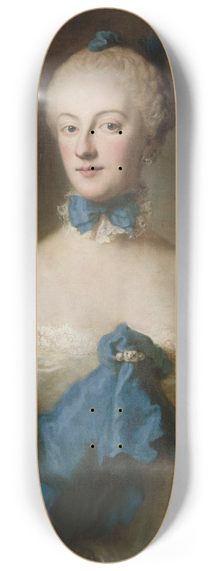 Georg Desmares - Portrait de Marie-Anne-Josphe de Bavire, margravine de Bade 8.25 inch art skate deck