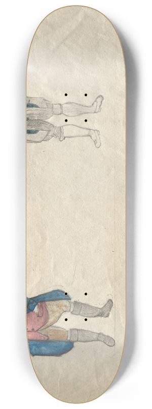 Hans Thoma - Sketchbook 8.25 inch art skate deck