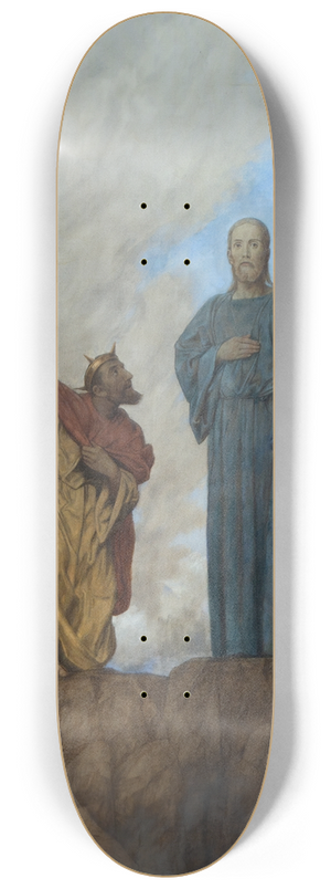 Hans Thoma - Versuchung Christi 8.25 inch art skate deck